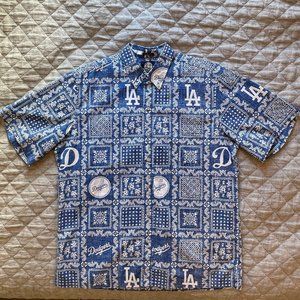 Reyn Spooner Los Angeles Dodgers Hawaiian Shirt Men's Large